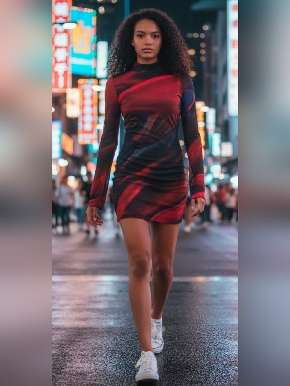 Edikted Sparks Fly Side Splitted Mesh Mini Dress